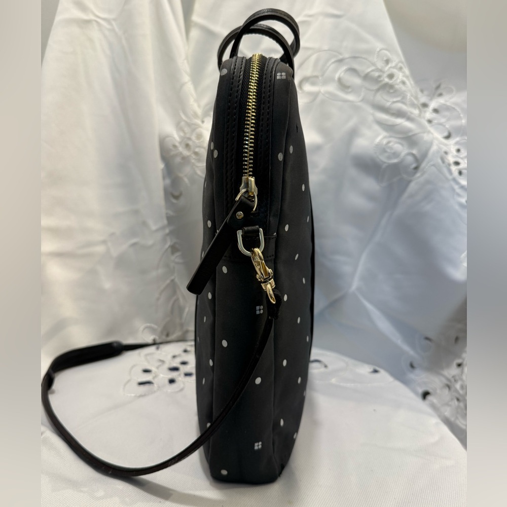 Kate Spade Black and White Polka Dot Laptop Bag - Picture 3 of 7